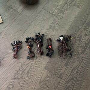 Lot Of 5 Vintage Christmas Lights NOMA String Light Indoor Retro Christmas Decor